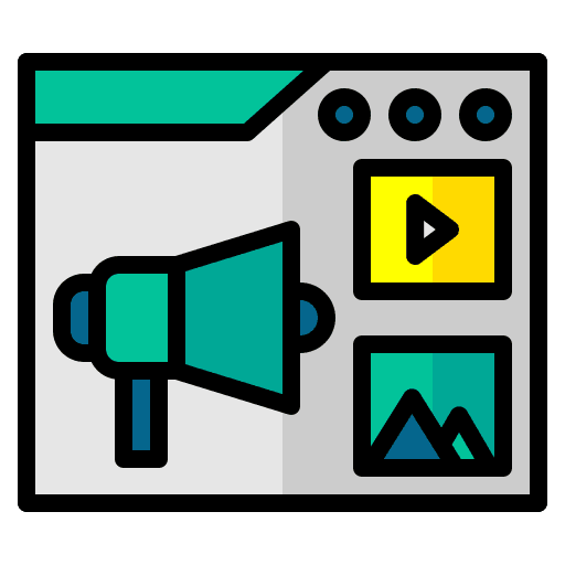 digital marketing flat icon
