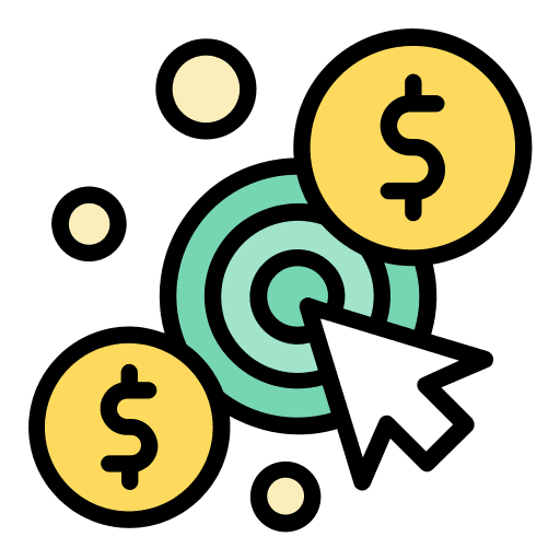 pay per click flat icon