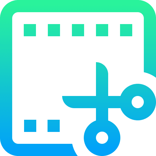 video editing flat icon