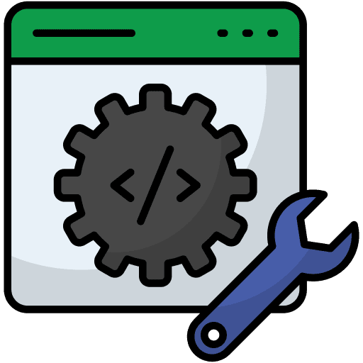 web development flat icon